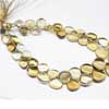 Natural Beer Quartz Smooth Hand Polished Heart Beads Strand Rondelles Sold per 8-inch strand & Sizes from 8mm to 11mm approx.Lemon Quartz is a beautiful variety of yellow quartz. Its yellowish-green shade differentiates it from citrine. 